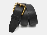 Мужской ремень Relef40 Black Baraban L