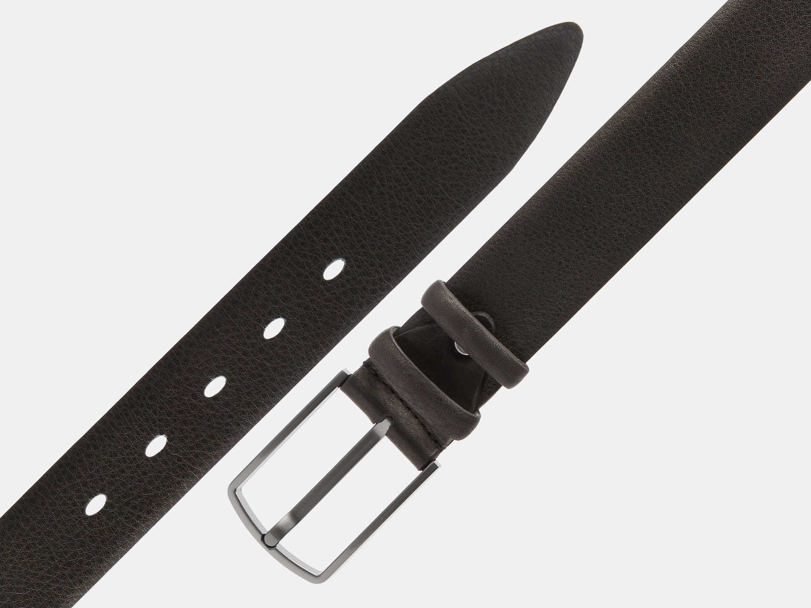 Кожаный коричневый мужской классический ремень PR35-281