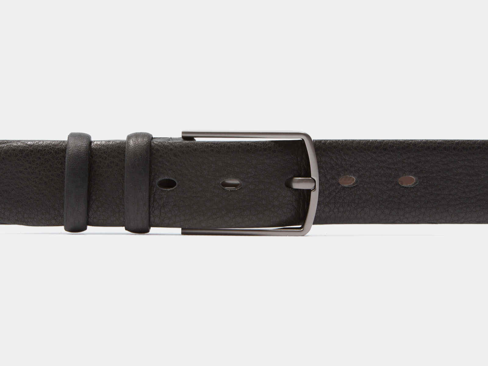 Кожаный коричневый мужской классический ремень PR35-281