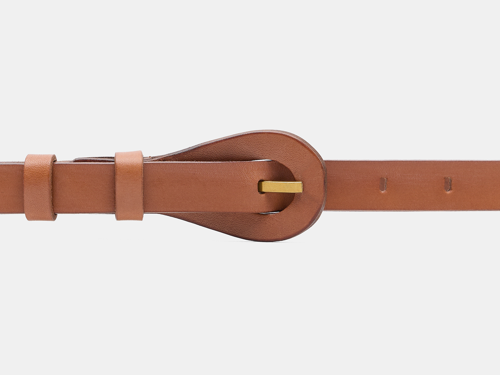 Кожаный охра женский джинсовый ремень B20-32