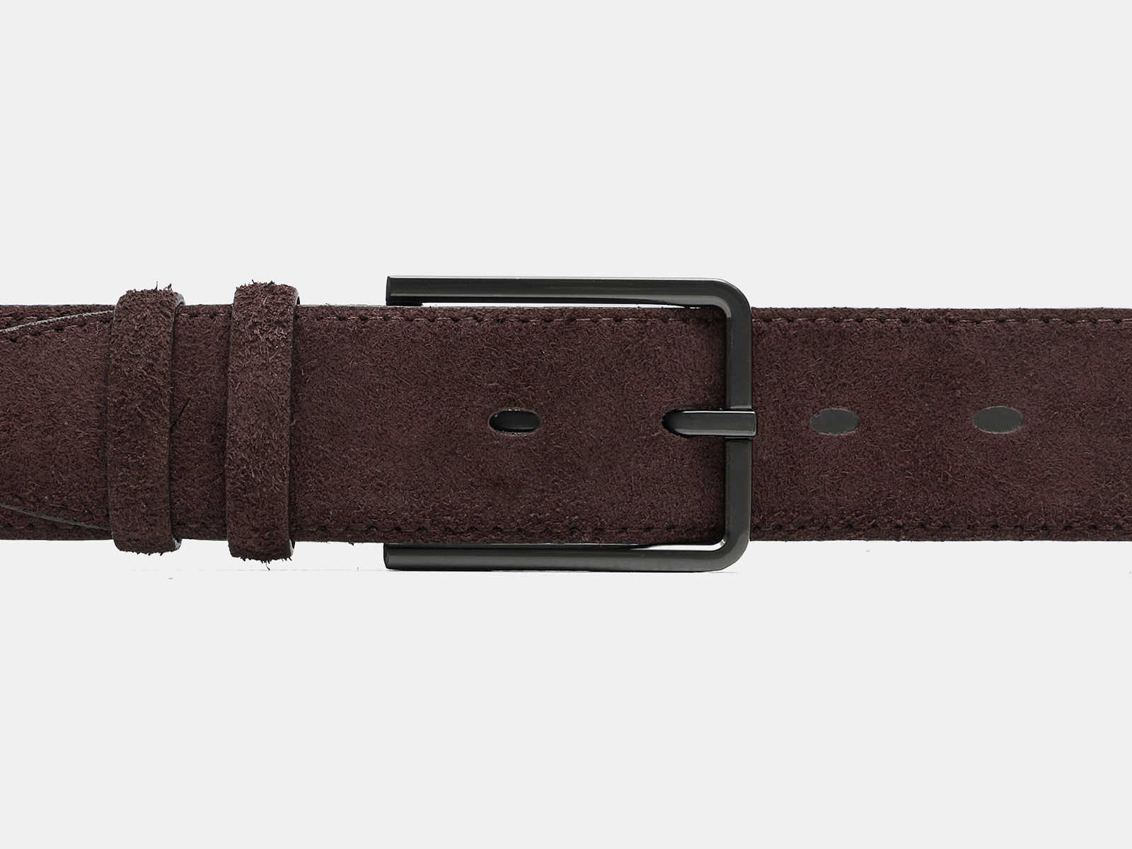 Кожаный коричневый мужской классический ремень ZM35-08