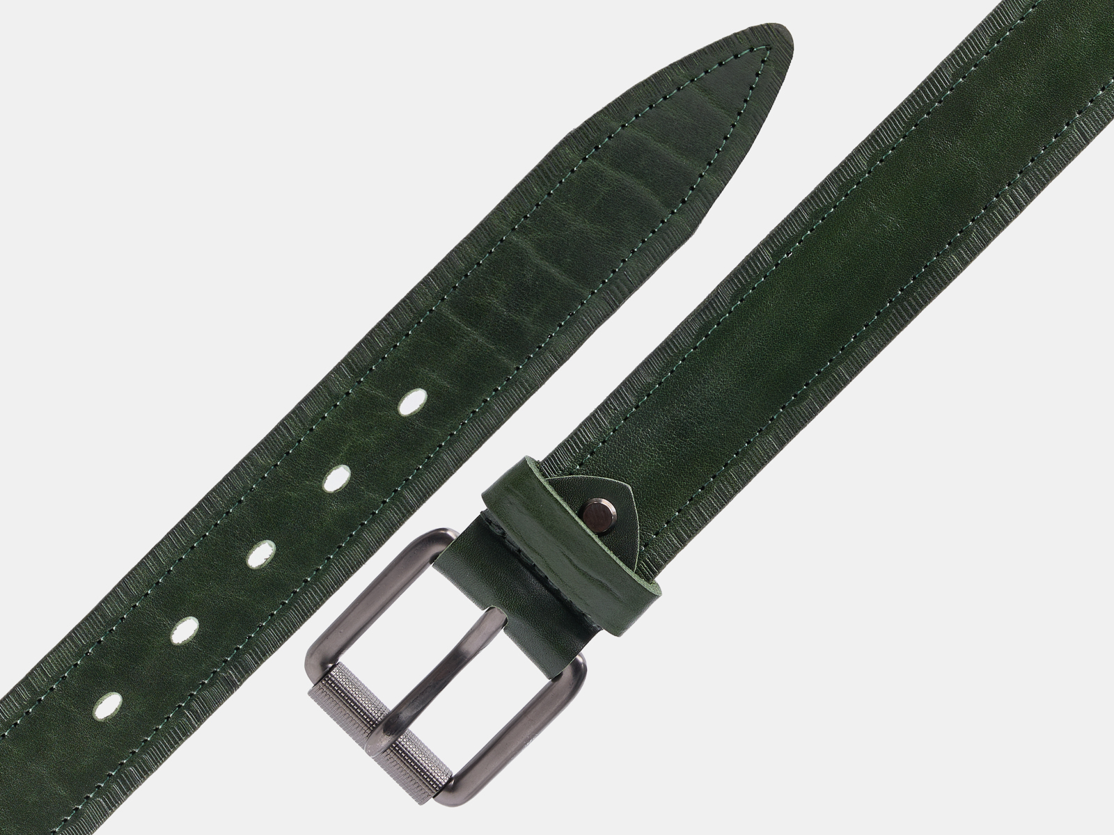 Кожаный зеленый мужской джинсовый ремень 26.03.2026 - Новый документ