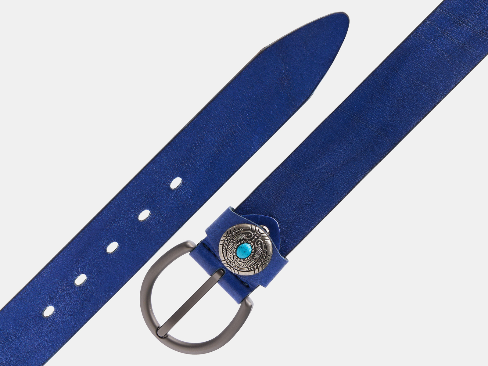 Кожаный электрик женский джинсовый ремень B40-2377