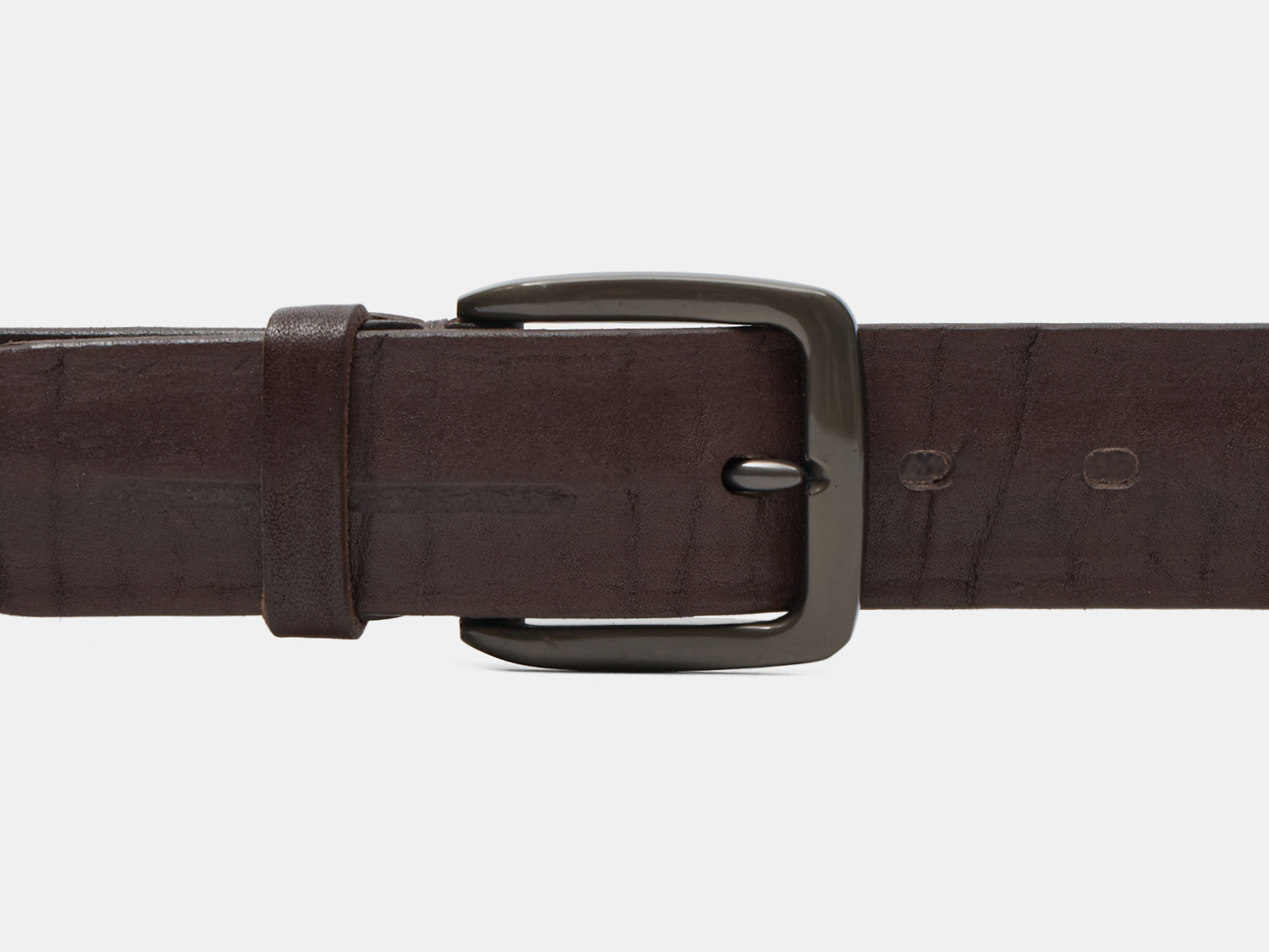 Кожаный коричневый мужской джинсовый ремень Porez40 Brown H