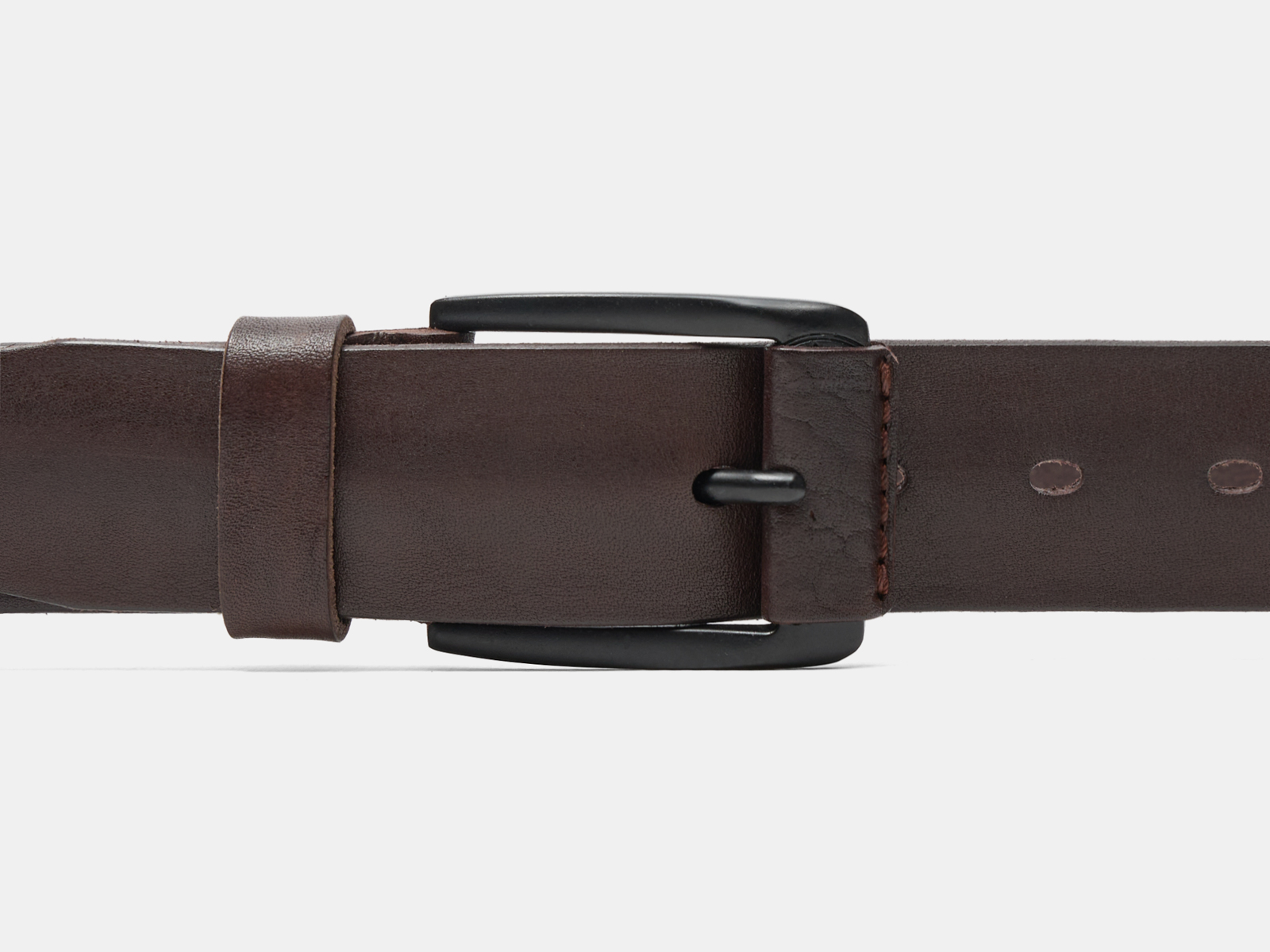 Кожаный коричневый мужской джинсовый ремень KojaBuckle/BrownB