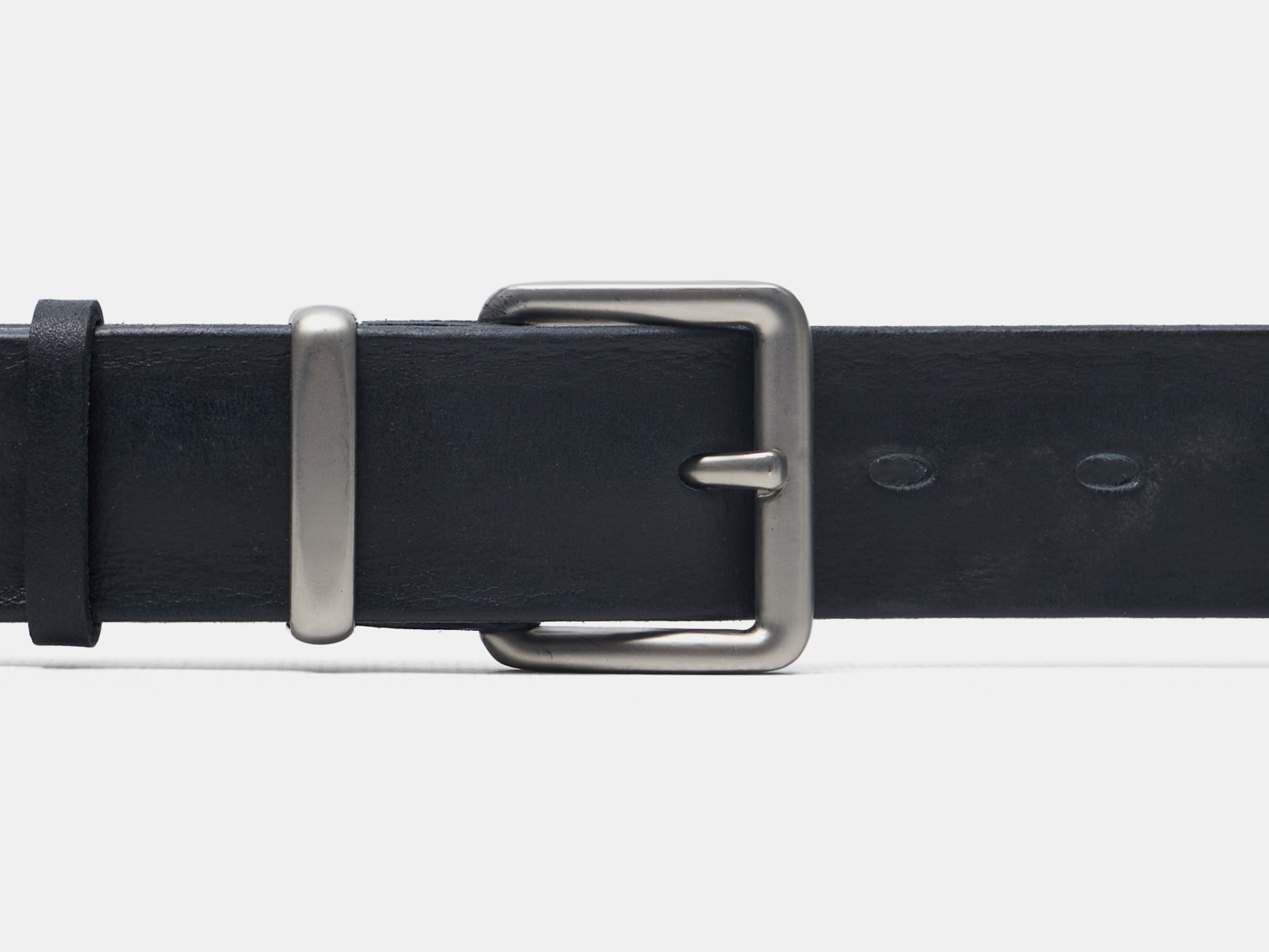 Кожаный черный женский джинсовый ремень MetalSH35 Black S