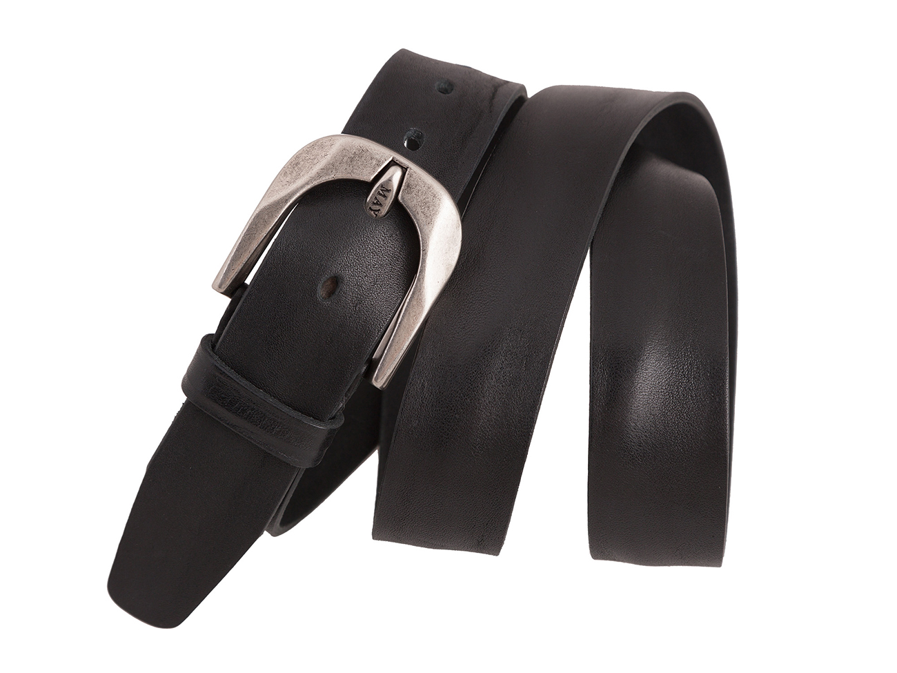 Кожаный черный мужской джинсовый ремень B40-618