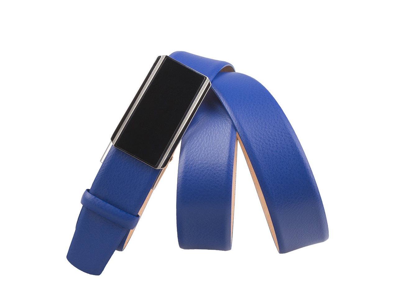 Кожаный синий мужской классический ремень DAZ35-48