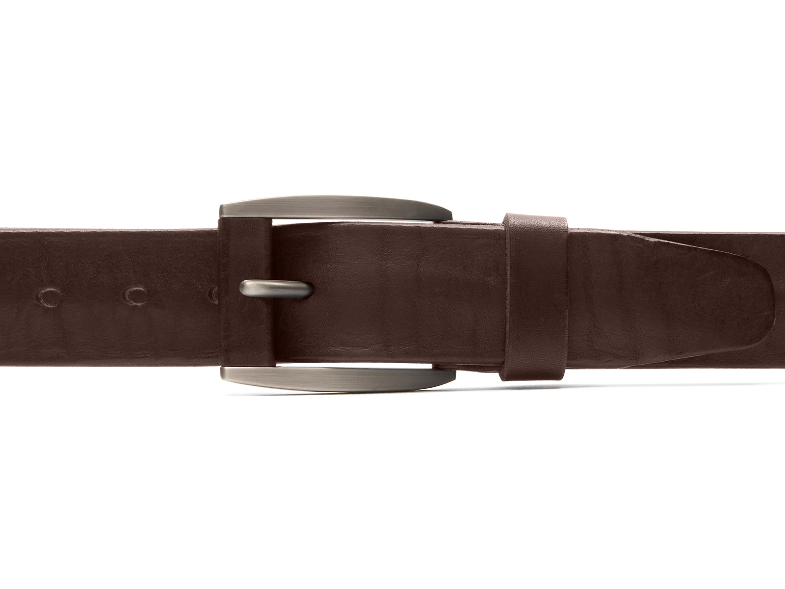 Кожаный коричневый мужской джинсовый ремень B40-2178