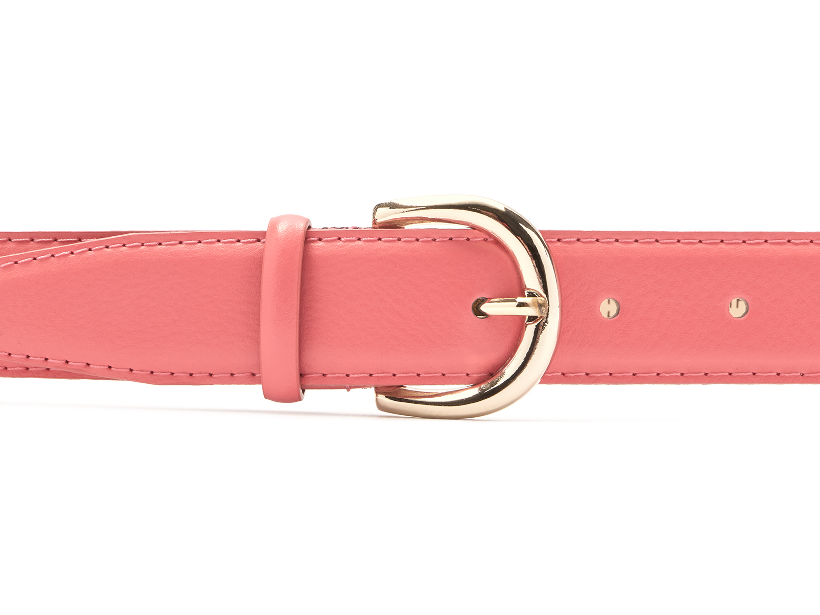 Кожаный розовый женский джинсовый ремень B30-2096
